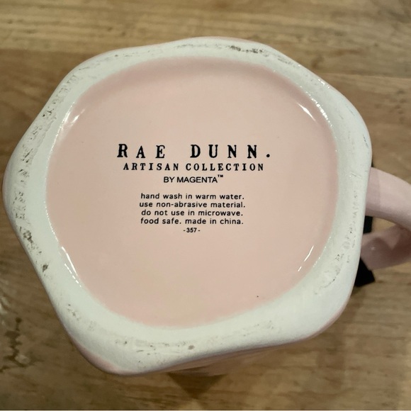 NWT Rae Dunn Ghost Boo Spider Web Pink Black Coffee Tea Mug Halloween - Picture 2 of 6